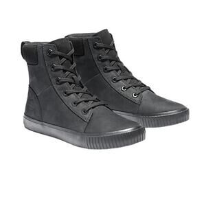 Timberland Womens Black Leather Lace-Up Boots Skyla Bay Size 7 NIB
